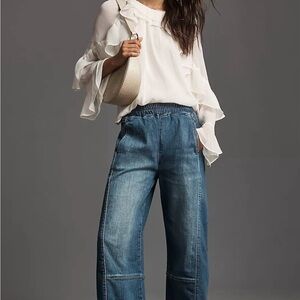 Pilcro Relaxed Fit Dark Blue Jeans